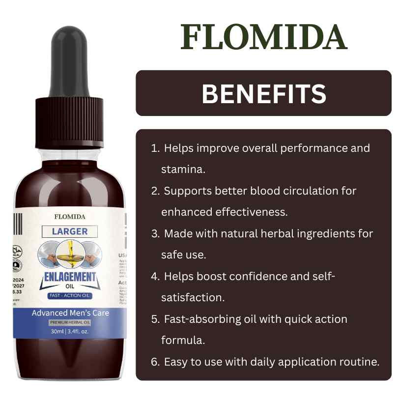 Flomida Larger Enlargement Oil ( Made in Germany )