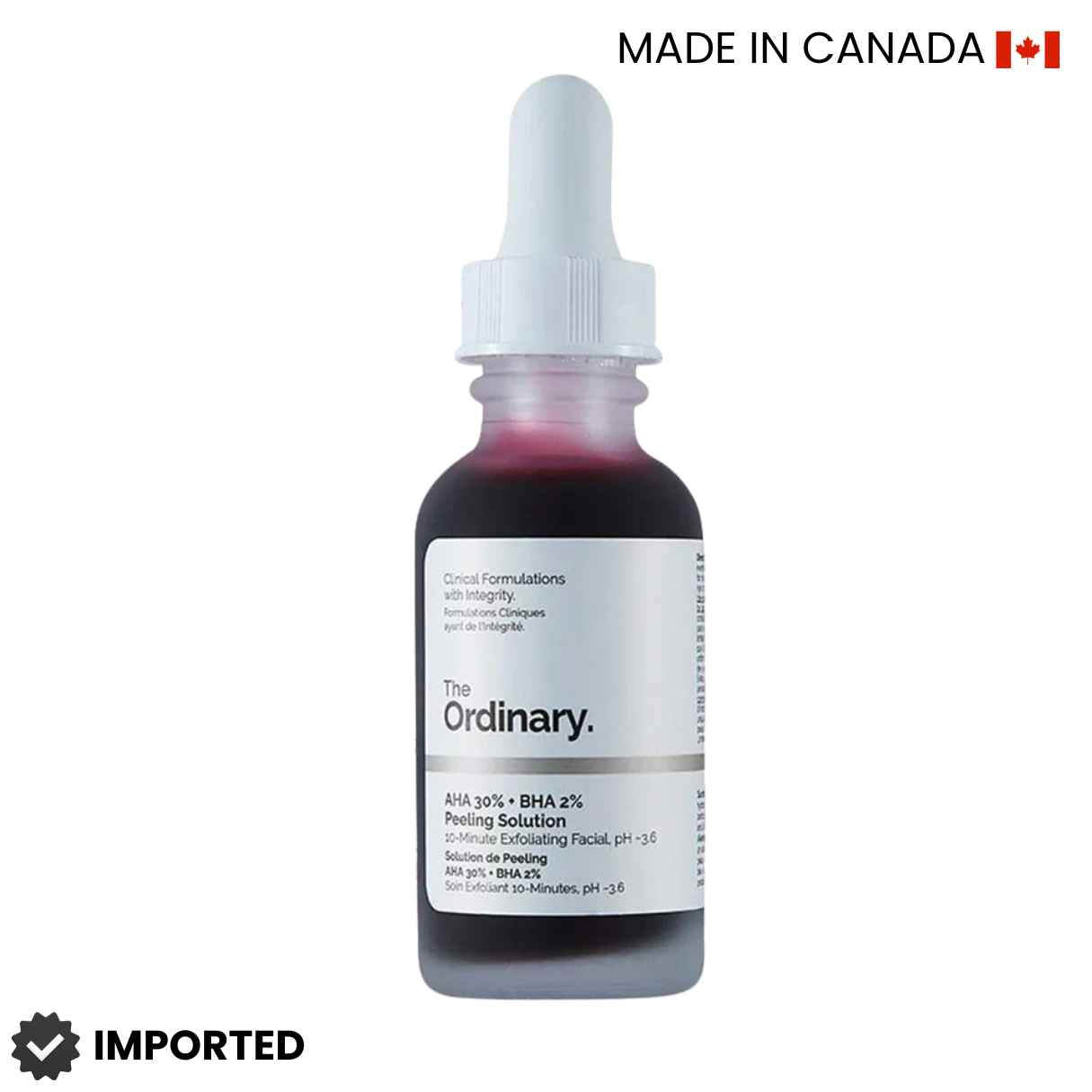The Ordinary AHA 30% , BHA 2% Peeling Solution 30 mL
